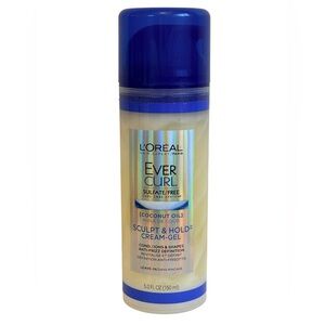 L'Oreal Hair Expert Paris Ever Curl Sculpt & Hold Cream Gel 5 fl oz New